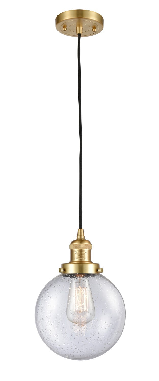 Innovations 201C-SG-G204-8-LED LED Mini Pendant, Satin Gold