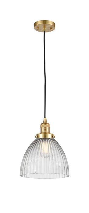 Innovations 201C-SG-G222-LED LED Mini Pendant, Satin Gold