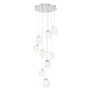 Eurofase 38043-027 LED Chandelier, Chrome