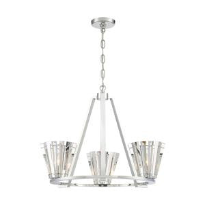 Eurofase 38865-015 Three Light Chandelier, Chrome