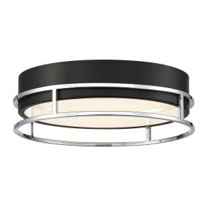Eurofase 39315-021 LED Flushount, Silver-Black