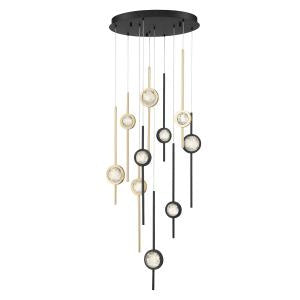 Eurofase 39464-033 LED Chandelier, Gold-Black