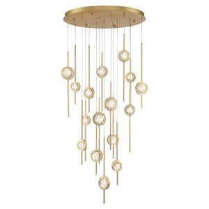 Eurofase 39465-023 LED Chandelier, Gold