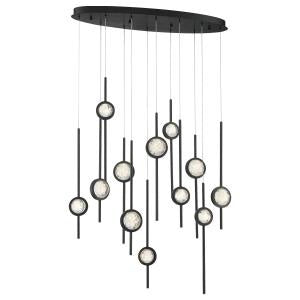 Eurofase 39466-013 LED Chandelier, Black