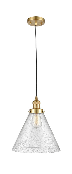Innovations 201C-SG-G44-L One Light Mini Pendant, Satin Gold