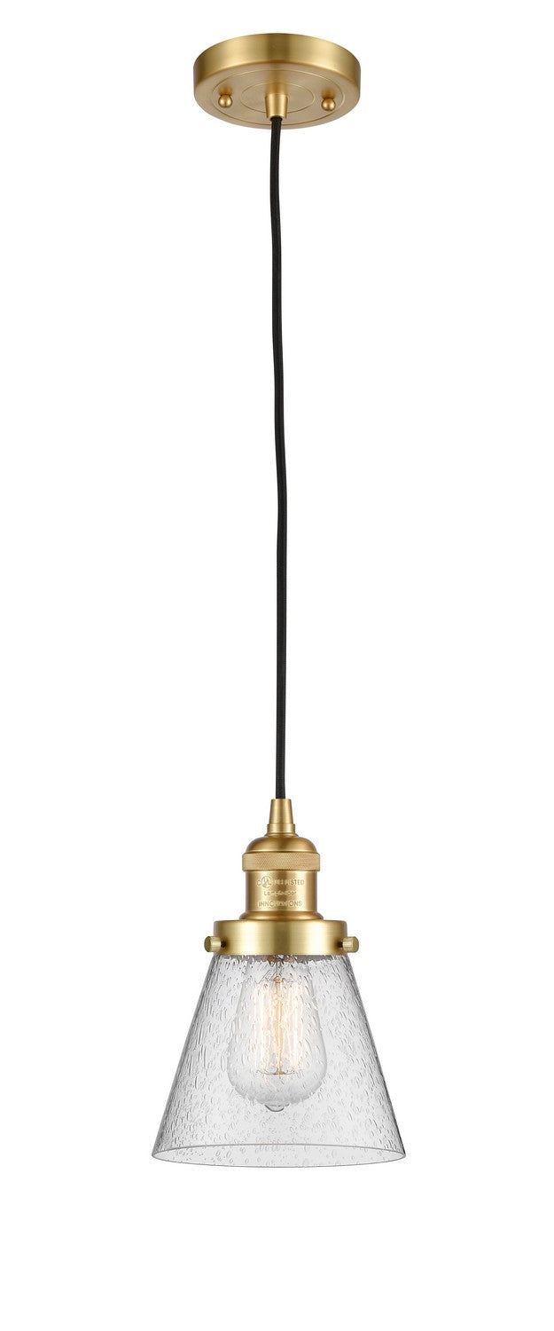 Innovations 201C-SG-G64-LED LED Mini Pendant, Satin Gold