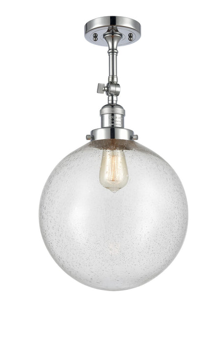 Innovations 201F-PC-G204-12-LED LED Semi-Flush Mount, Polished Chrome