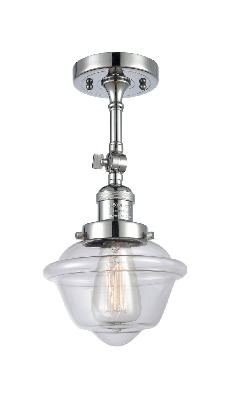 Innovations 201F-PC-G532-LED LED Semi-Flush Mount, Polished Chrome