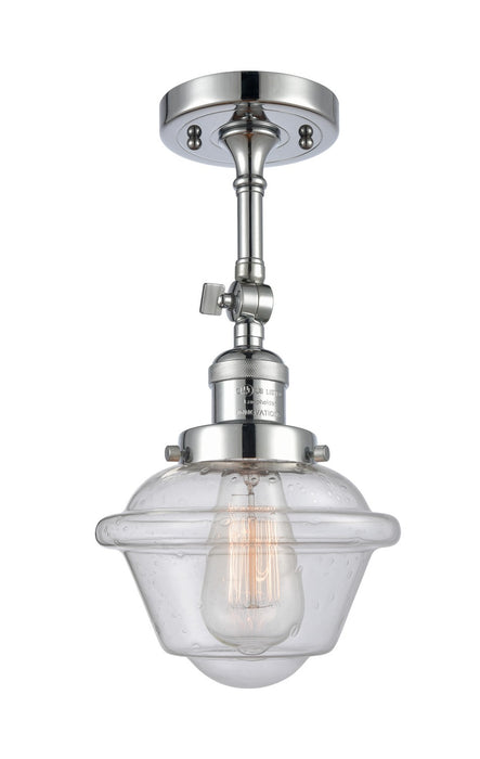 Innovations 201F-PC-G534-LED LED Semi-Flush Mount, Polished Chrome