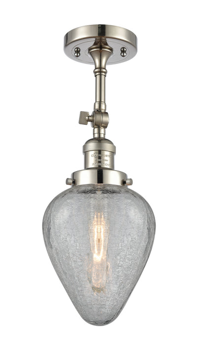 Innovations 201F-PN-G165-LED LED Semi-Flush Mount, Polished Nickel