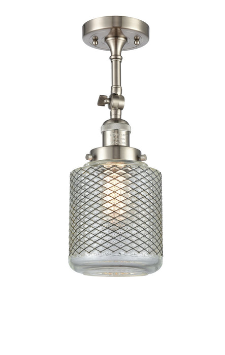 Innovations 201F-SN-G262-LED LED Semi-Flush Mount, Brushed Satin Nickel