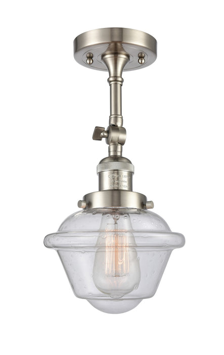 Innovations 201F-SN-G534-LED LED Semi-Flush Mount, Brushed Satin Nickel