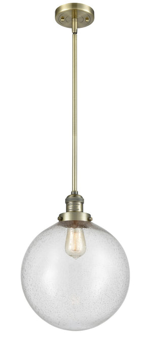 Innovations 201S-AB-G204-12-LED LED Mini Pendant, Antique Brass