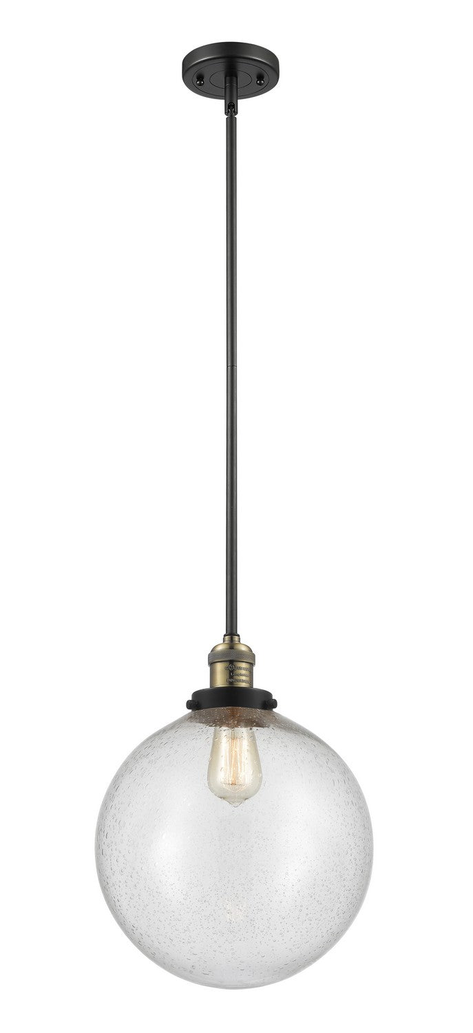 Innovations 201S-BAB-G204-12-LED LED Mini Pendant, Black Antique Brass
