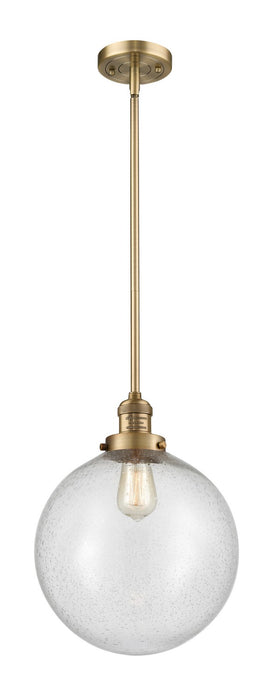 Innovations 201S-BB-G204-12-LED LED Mini Pendant, Brushed Brass