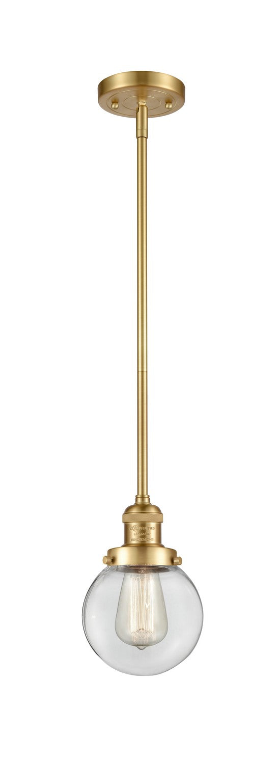 Innovations 201S-SG-G202-6-LED LED Mini Pendant, Satin Gold