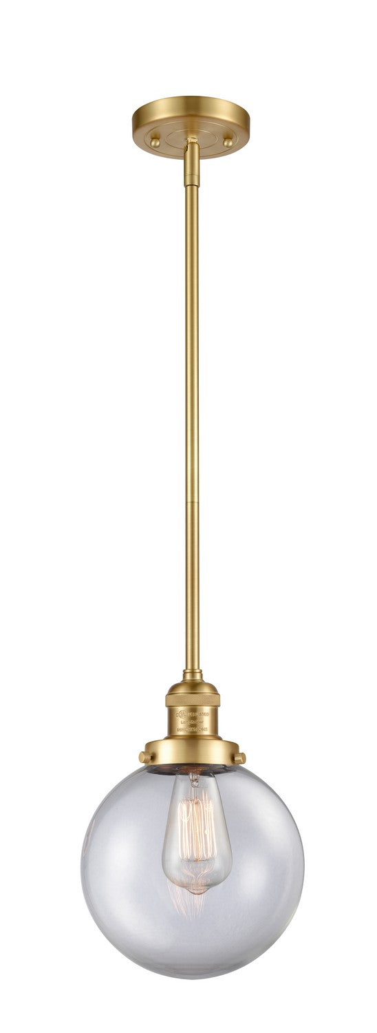 Innovations 201S-SG-G202-8-LED LED Mini Pendant, Satin Gold
