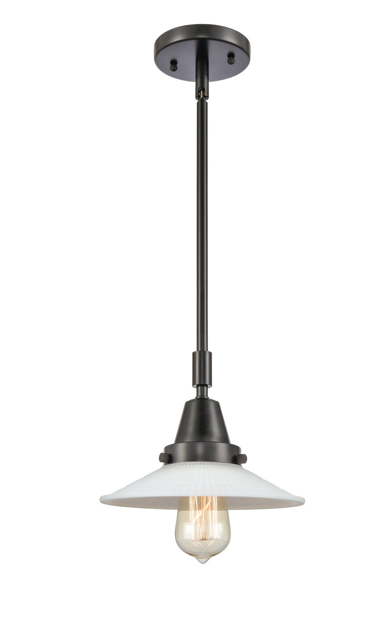 Innovations 447-1S-BK-G1 One Light Mini Pendant, Matte Black