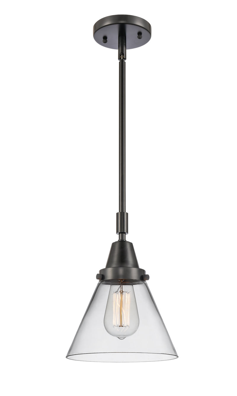 Innovations 447-1S-BK-G42 One Light Mini Pendant, Matte Black