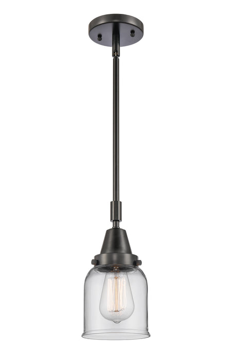 Innovations 447-1S-BK-G52 One Light Mini Pendant, Matte Black