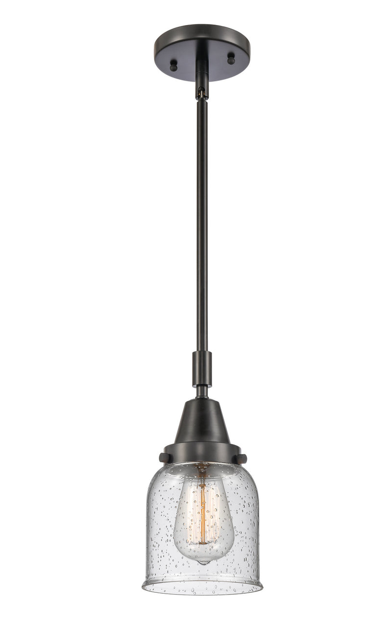 Innovations 447-1S-BK-G54 One Light Mini Pendant, Matte Black