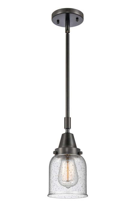Innovations 447-1S-BK-G54 One Light Mini Pendant, Matte Black