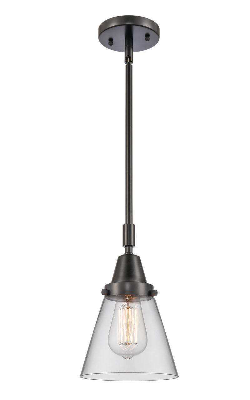 Innovations 447-1S-BK-G62 One Light Mini Pendant, Matte Black