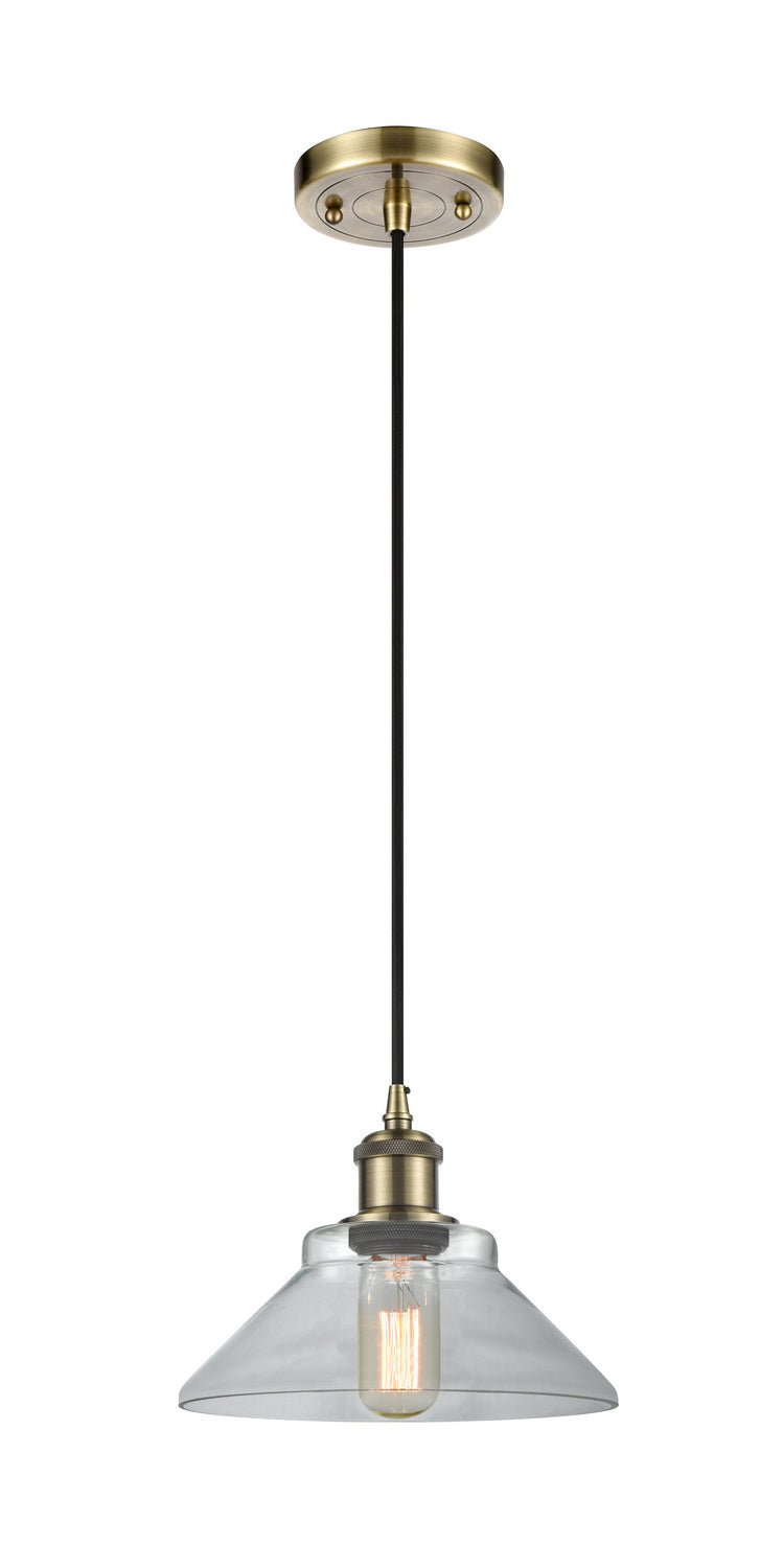 Innovations 516-1P-AB-G132-LED LED Mini Pendant, Antique Brass