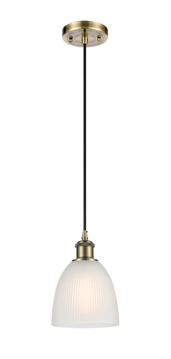 Innovations 516-1P-AB-G381 One Light Mini Pendant, Antique Brass