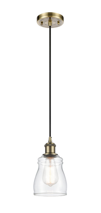Innovations 516-1P-AB-G392 One Light Mini Pendant, Antique Brass