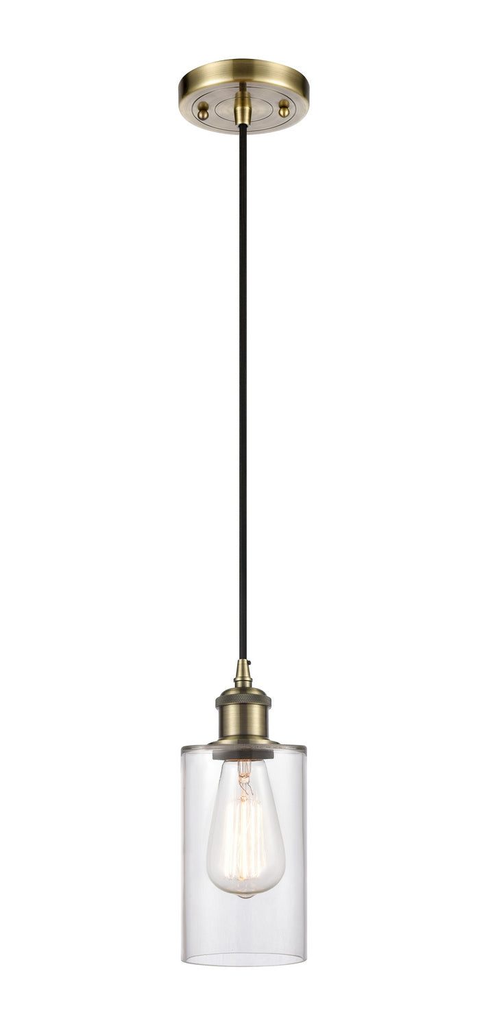 Innovations 516-1P-AB-G802 One Light Mini Pendant, Antique Brass