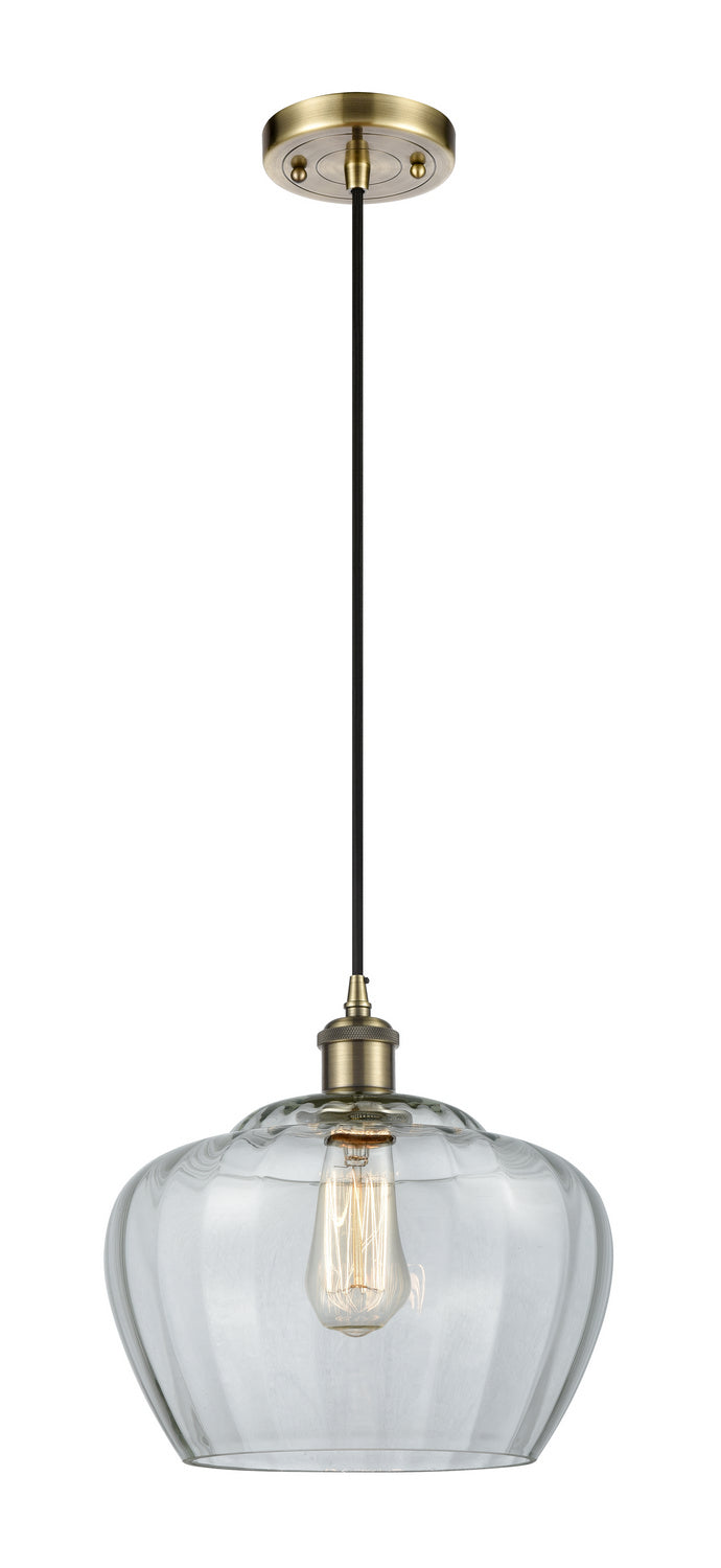 Innovations 516-1P-AB-G92-L One Light Mini Pendant, Antique Brass