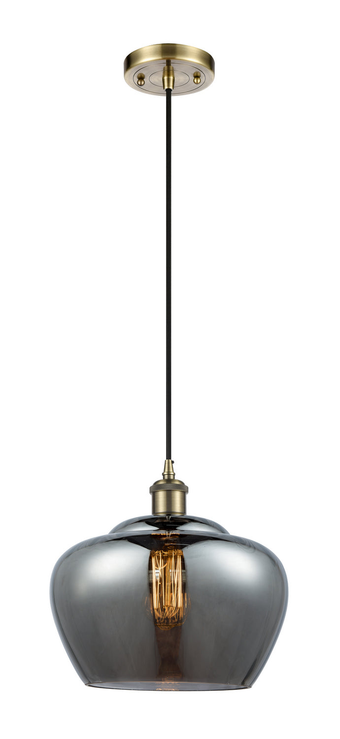Innovations 516-1P-AB-G93-L One Light Mini Pendant, Antique Brass
