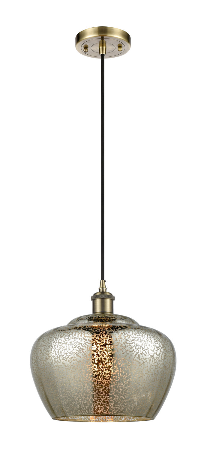 Innovations 516-1P-AB-G96-L One Light Mini Pendant, Antique Brass