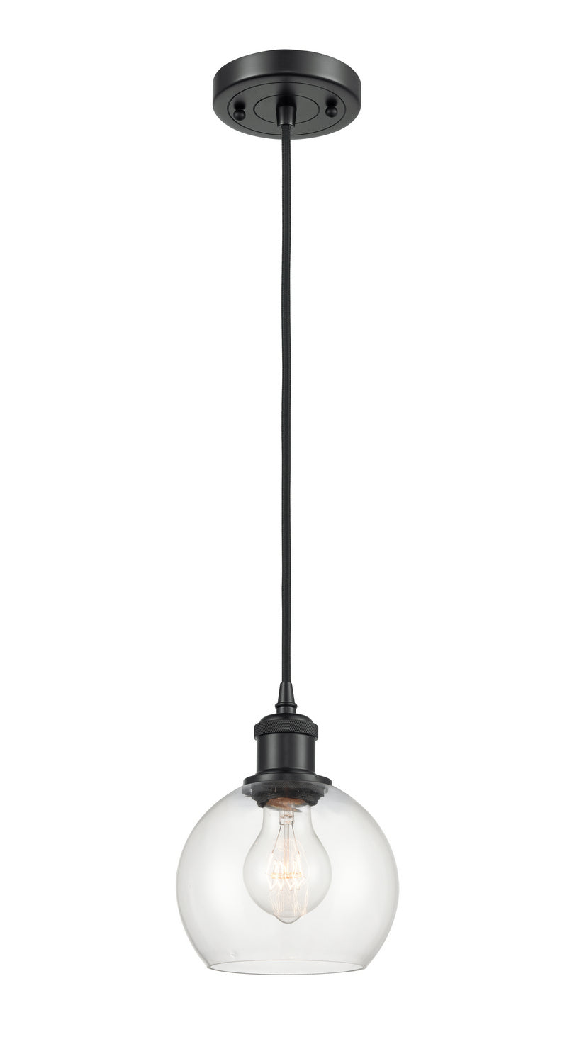 Innovations 516-1P-BK-G122-6-LED LED Mini Pendant, Matte Black