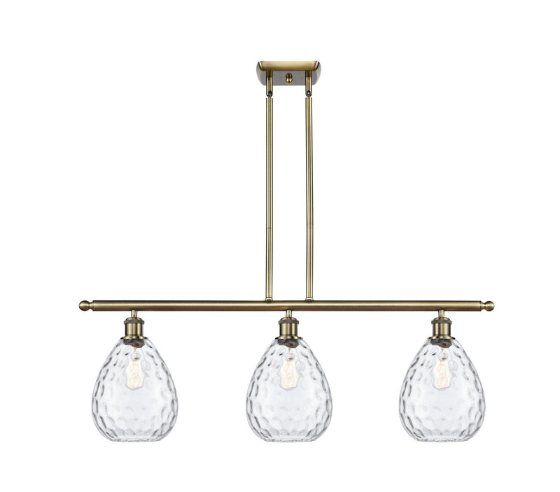 Innovations 516-3I-AB-G372 Three Light Island Pendant, Antique Brass