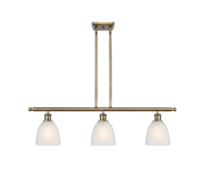 Innovations 516-3I-AB-G381-LED LED Island Pendant, Antique Brass