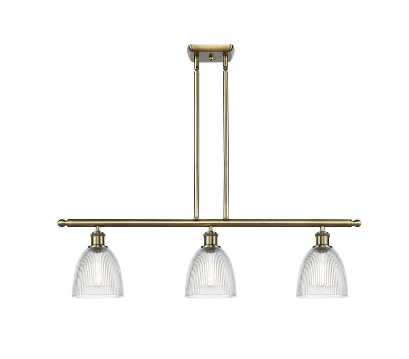 Innovations 516-3I-AB-G382-LED LED Island Pendant, Antique Brass