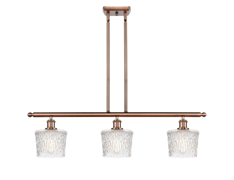 Innovations 516-3I-AC-G402-LED LED Island Pendant, Antique Copper