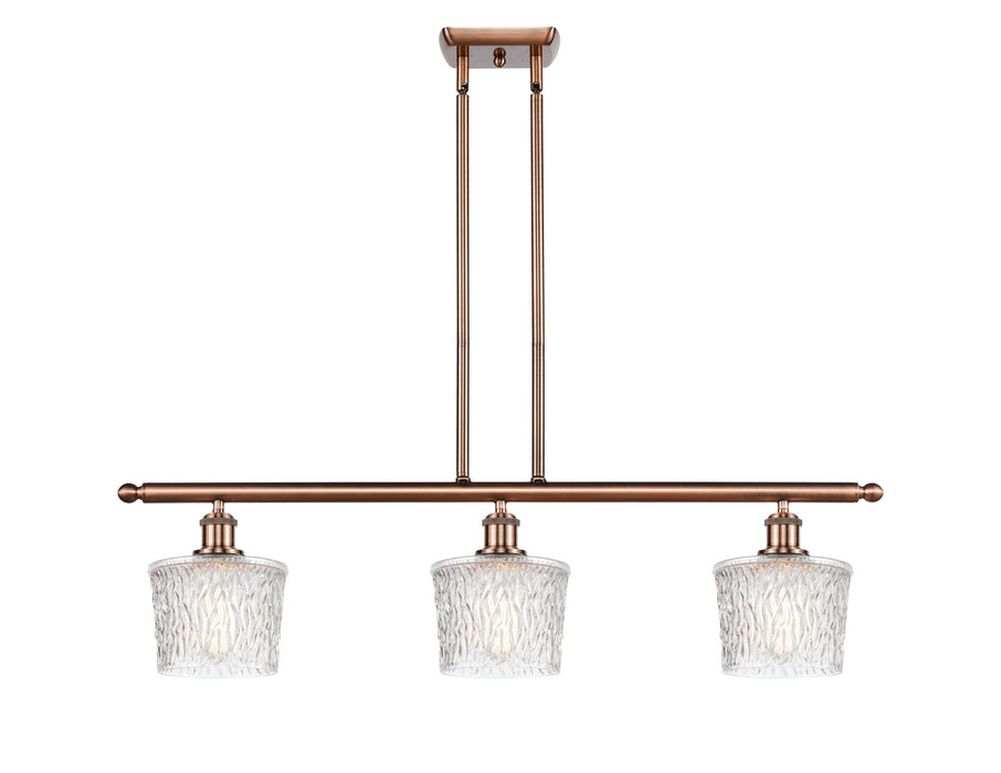 Innovations 516-3I-AC-G402-LED LED Island Pendant, Antique Copper