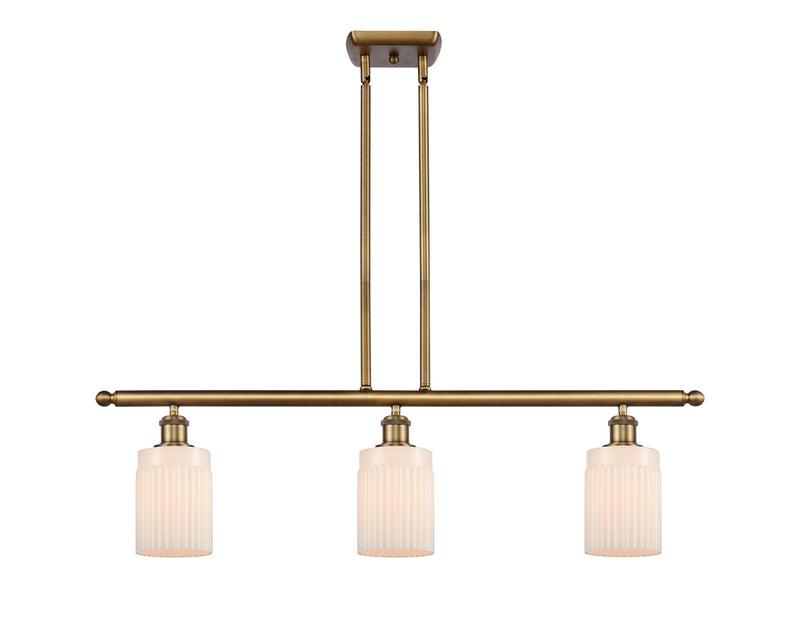 Innovations 516-3I-BB-G341-LED LED Island Pendant, Brushed Brass