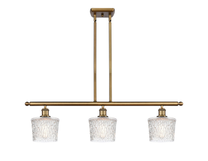 Innovations 516-3I-BB-G402-LED LED Island Pendant, Brushed Brass