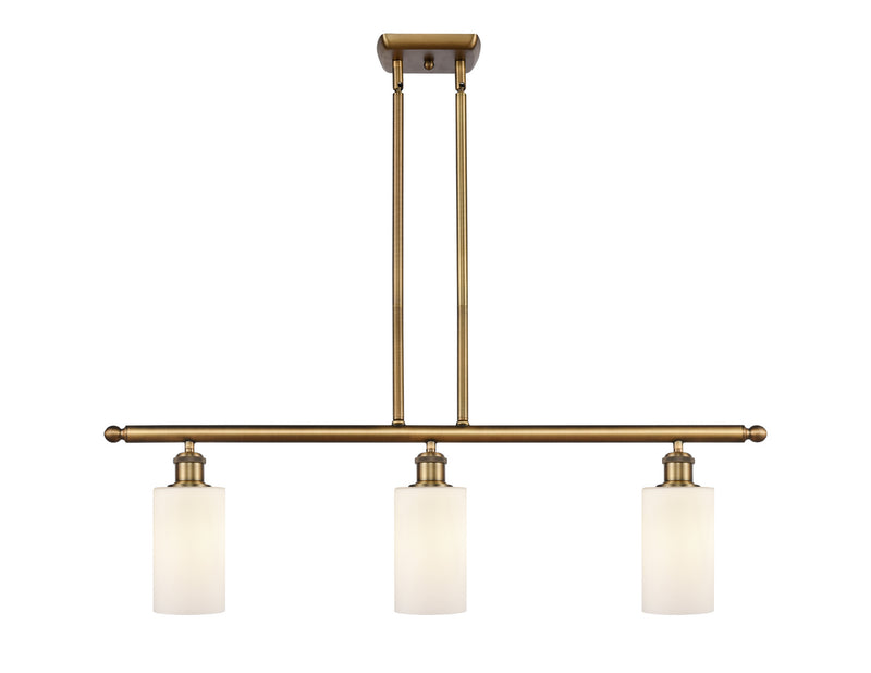 Innovations 516-3I-BB-G801 Three Light Island Pendant, Brushed Brass