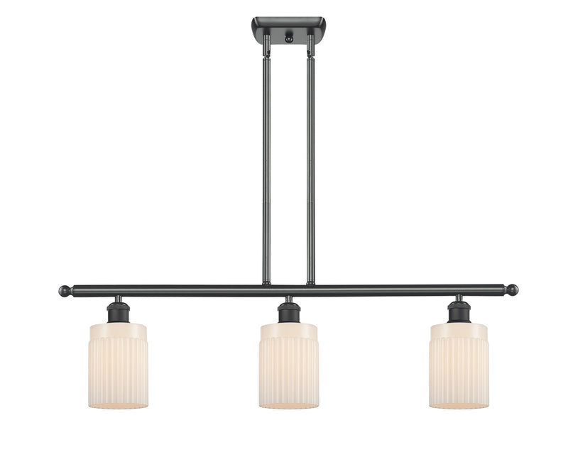 Innovations 516-3I-BK-G341-LED LED Island Pendant, Matte Black