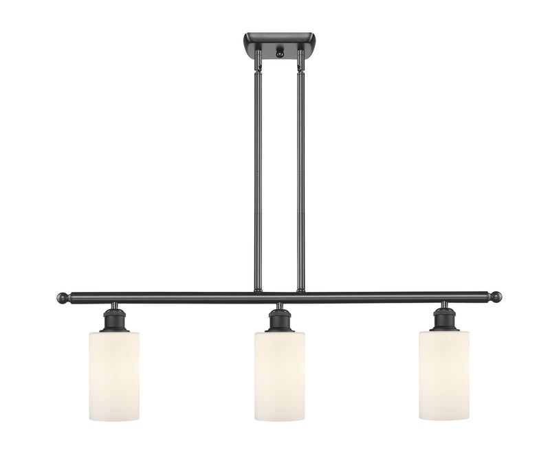 Innovations 516-3I-BK-G801 Three Light Island Pendant, Matte Black