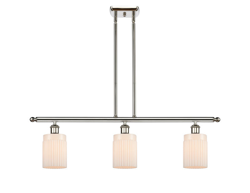 Innovations 516-3I-PN-G341-LED LED Island Pendant, Polished Nickel