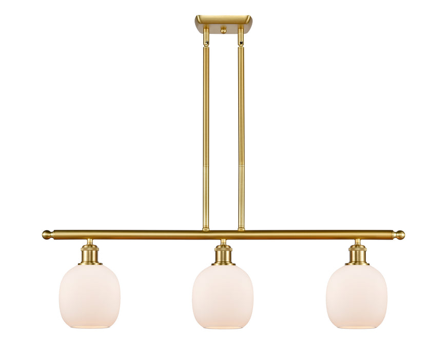 Innovations 516-3I-SG-G101-LED LED Island Pendant, Satin Gold