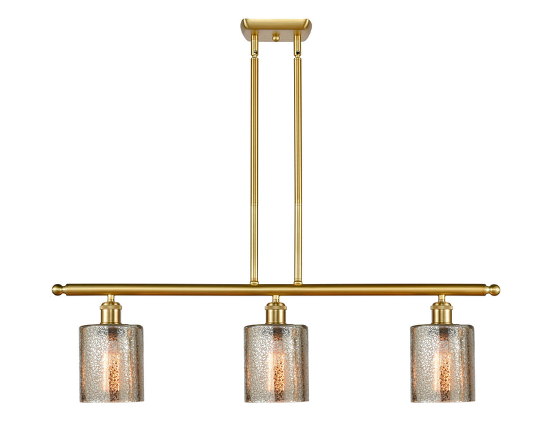 Innovations 516-3I-SG-G116-LED LED Island Pendant, Satin Gold