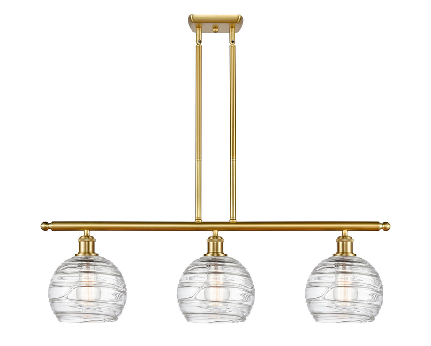 Innovations 516-3I-SG-G1213-8-LED LED Island Pendant, Satin Gold