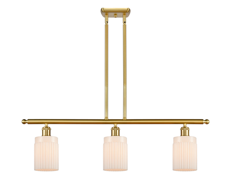 Innovations 516-3I-SG-G341-LED LED Island Pendant, Satin Gold